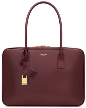 Saint Laurent Sac De Jour Bauletto Bag - Red