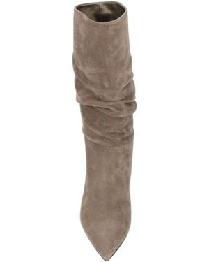Brunello Cucinelli Suede Ankle Boots - Natural