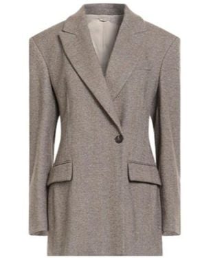 Brunello Cucinelli Double-Breasted Suit Jacket - Grey