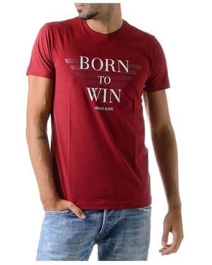 Armani Jeans Logo Details T-Shirt - Red