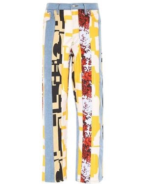 Dries Van Noten Pattern Casual Trousers - White