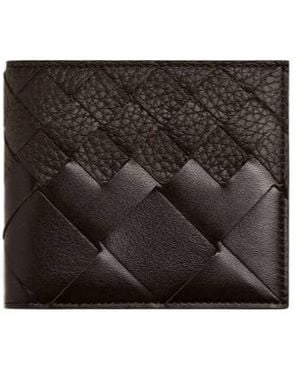 Bottega Veneta Intrecciato Bi-Fold Wallet - Black