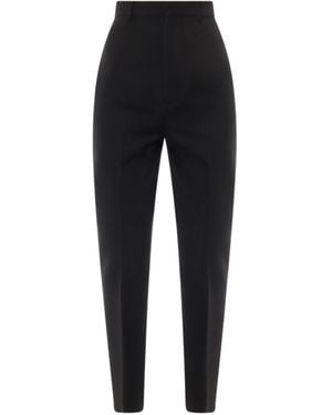 Saint Laurent High-Waist Tailored Trousers - Black