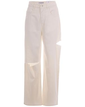ICON DENIM Ripped Jeans - White