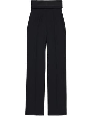 McQueen High-Waisted Tailored Trousers - Black