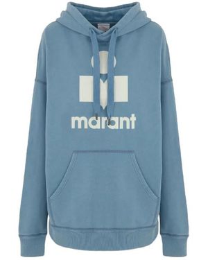 Isabel Marant Miley Drawstring Hoodie - Blue