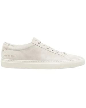 Common Projects Achilles Premium Lace-Up Sneakers - White