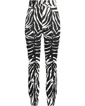 Dolce & Gabbana Zebra-Print Tapered Pants - Black