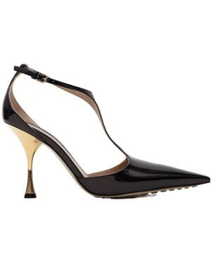 Bottega Veneta Pointed-Toe High Heels - Black