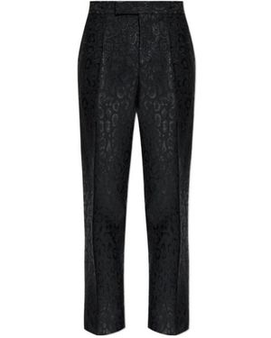 Versace Lurex Thread Pants - Black