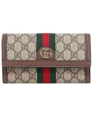Gucci Ophidia Gg Continental Wallet - White