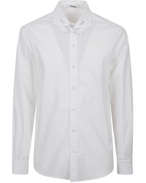 Vivetta Classic Shirt With Collar Embroidery - White