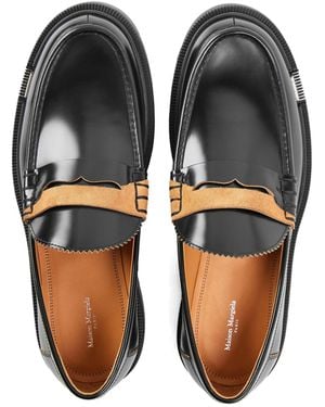 Maison Margiela Solid Colour Loafers - Black