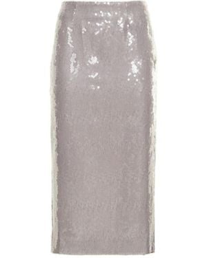 16Arlington Halie Sequined Midi Skirt - Grey