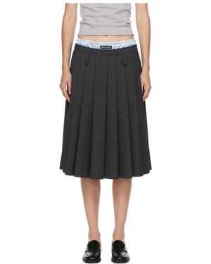 Marissa Chiara Patchwork Skirt - Black