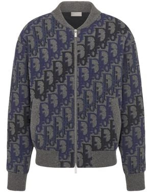 Dior Homme Oblique Blouson Jacket - Blue