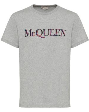 McQueen Logo T-Shirt - Grey