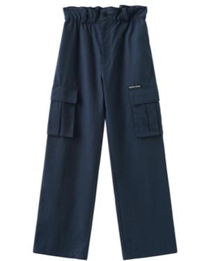 Marissa Chiara Drawstring Wide-Leg Pants - Blue