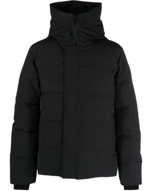 Canada Goose Logo-Patch Padded Jacket - Black
