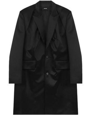 we11done Single-Breasted Coat - Black
