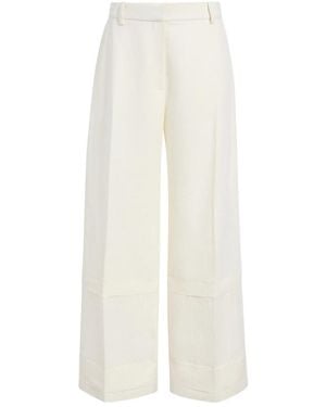 KHAITE Casual Trousers With Belt Loops - White
