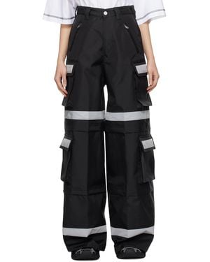 Vetements Reflective Cargo Trousers - Black