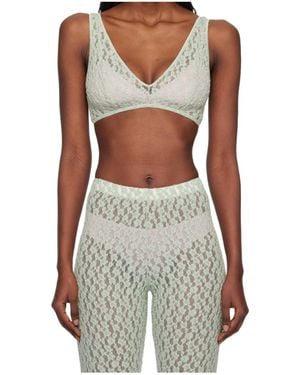 Baserange Crescent French Bra - White