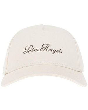 Palm Angels Logo Hat - White