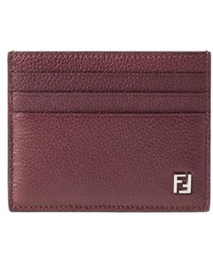 Fendi Ff Card Holder - Purple