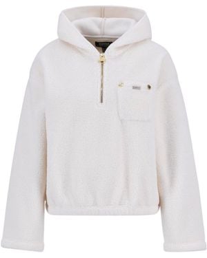 Barbour Lola Fleece Hoodie - White