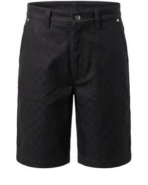 Gucci Gg Jacquard Shorts - Blue