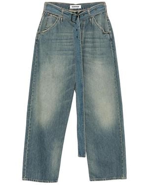 DARKPARK Dalila Belted Relaxed Jeans - Blue