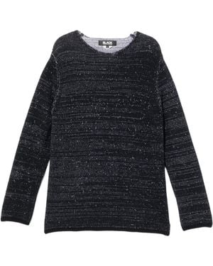 Comme des Garçons Speckled Long-Sleeve Sweater - Blue