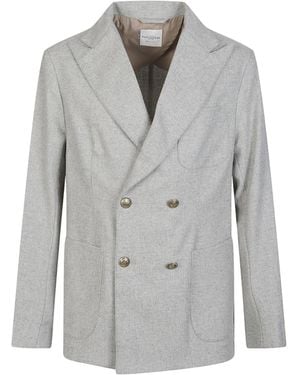 Ballantyne Double-Breasted Jacket - Gray