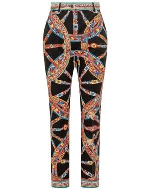 Dolce & Gabbana Pattern-Printed Pants - Black
