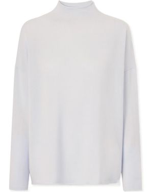 Allude Cashmere Turtleneck Jumper - White