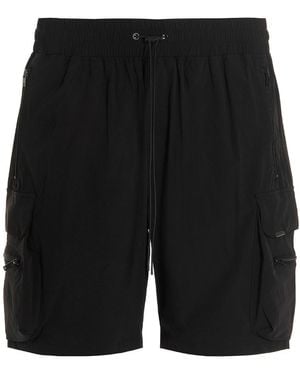 Represent Bermuda Shorts With Cargo Pockets - Black