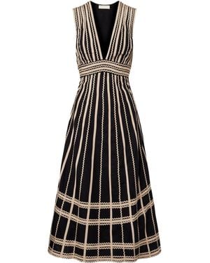 Ulla Johnson Palermo Cotton Poplin Midi Dress - Black