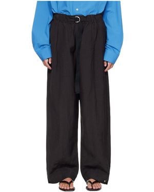 Studio Nicholson Calvo Elasticated-Waist Pants - Blue