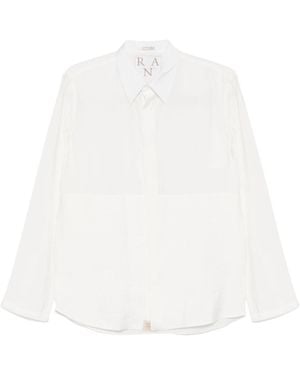 RANRA Crinkled-Finish Shirt - White