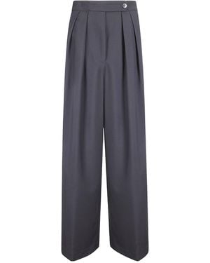 Dries Van Noten Pamplona Wide Leg Trousers - Blue
