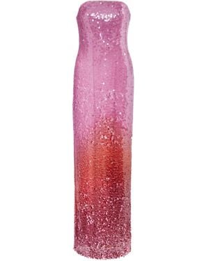 Jonathan Simkhai Leilani Ombré Sequined Gown - Pink