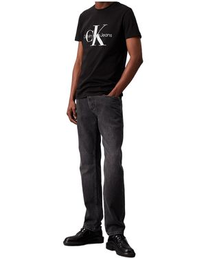 Calvin Klein Slim Monogram T-Shirt - Black