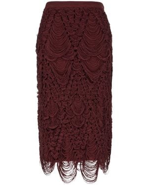Ferragamo Mesh Skirt - Purple