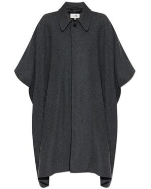 MM6 by Maison Martin Margiela Single-Breasted Coats - Black