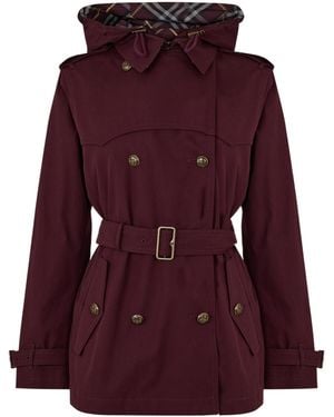 Burberry Versatile Casual Coat - Purple