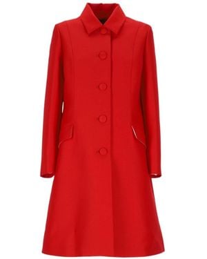 Lorena Antoniazzi Long-Sleeved Coat - Red