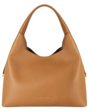 Elisabetta Franchi Shoulder Bag With Charms - Brown