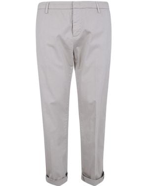 Dondup Gaubert Cuffed Slim Trousers - Grey