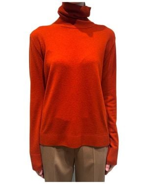 Max Mara Turtleneck Knit Top - Orange